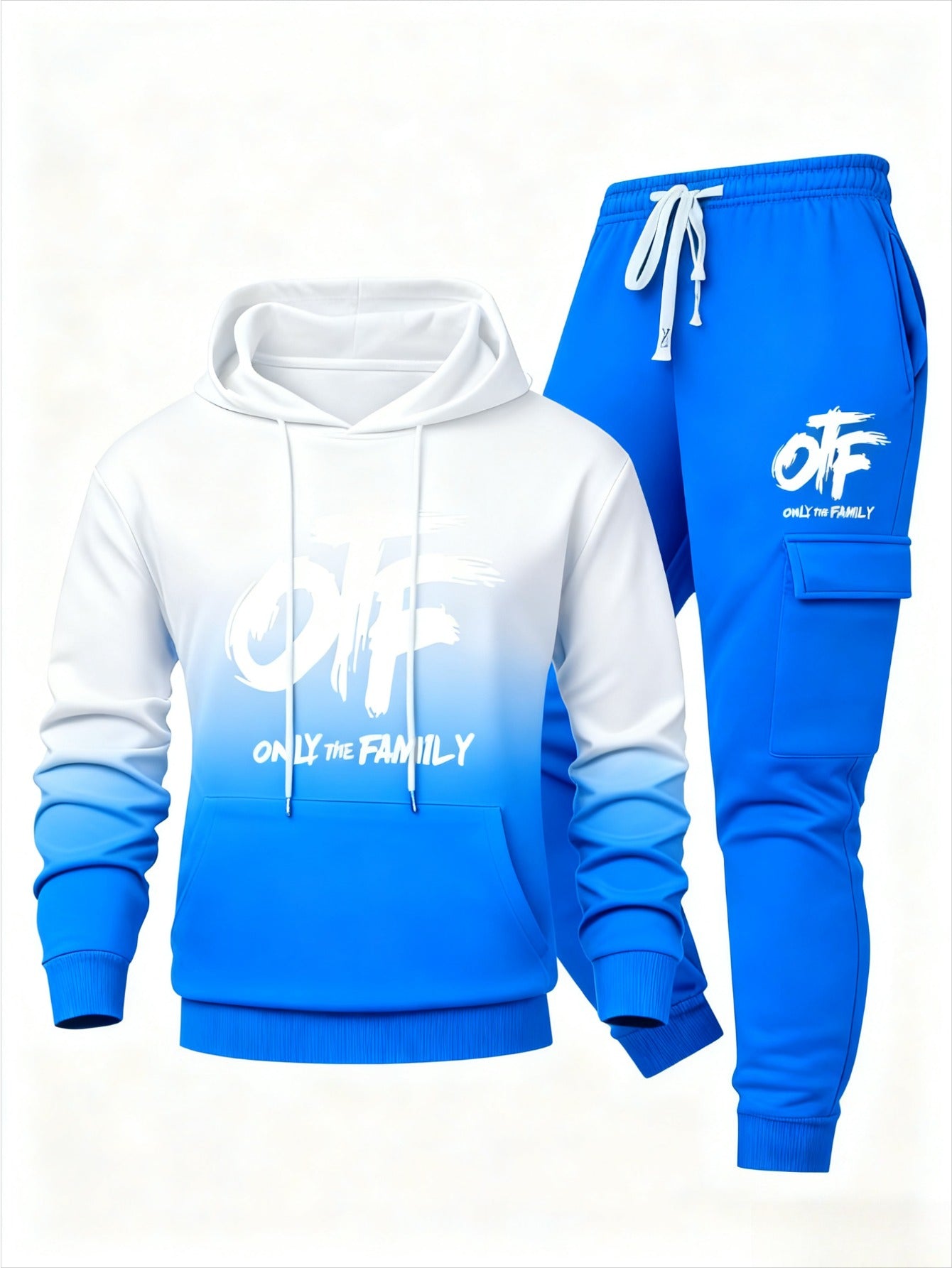 Men's Gradient Hoodie & Joggers Set - OTF Graphic