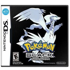 Cover art for Pokemon Black Version - Nintendo DS (Renewed) displays the majestic white dragon Pokémon Reshiram with outstretched wings above the game’s logo, making it a standout release for the Nintendo DS.