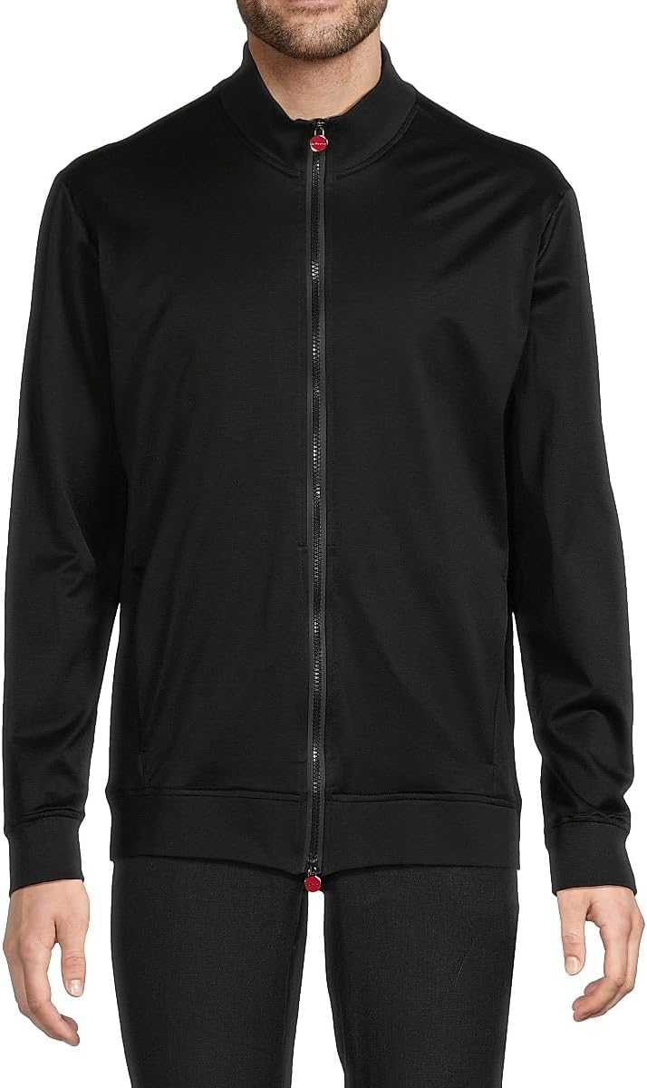 Kiton, Swim Cotton Jacket, Medium, Black :Luxury