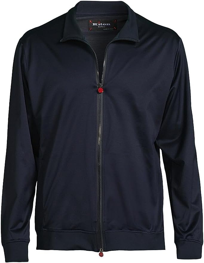Kiton, Swim Cotton Jacket, Medium, Black :Luxury