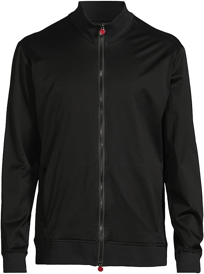 Kiton, Swim Cotton Jacket, Medium, Black :Luxury