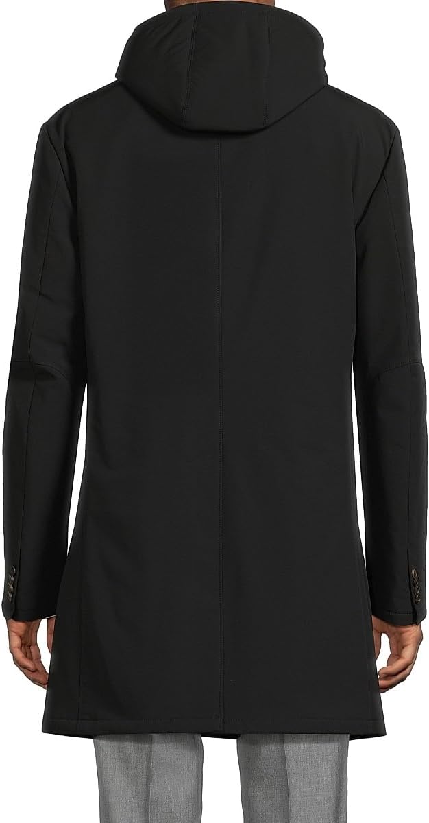 Corneliani, Peformance Stretch-Nylon Overcoat, 54 (44), Black :Luxury