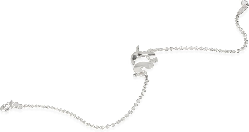 Tiffany & Co., Pre-Loved Save The Wild Elephant Bracelet, Sterling Silver, Tsavorite, 6 in : Luxury