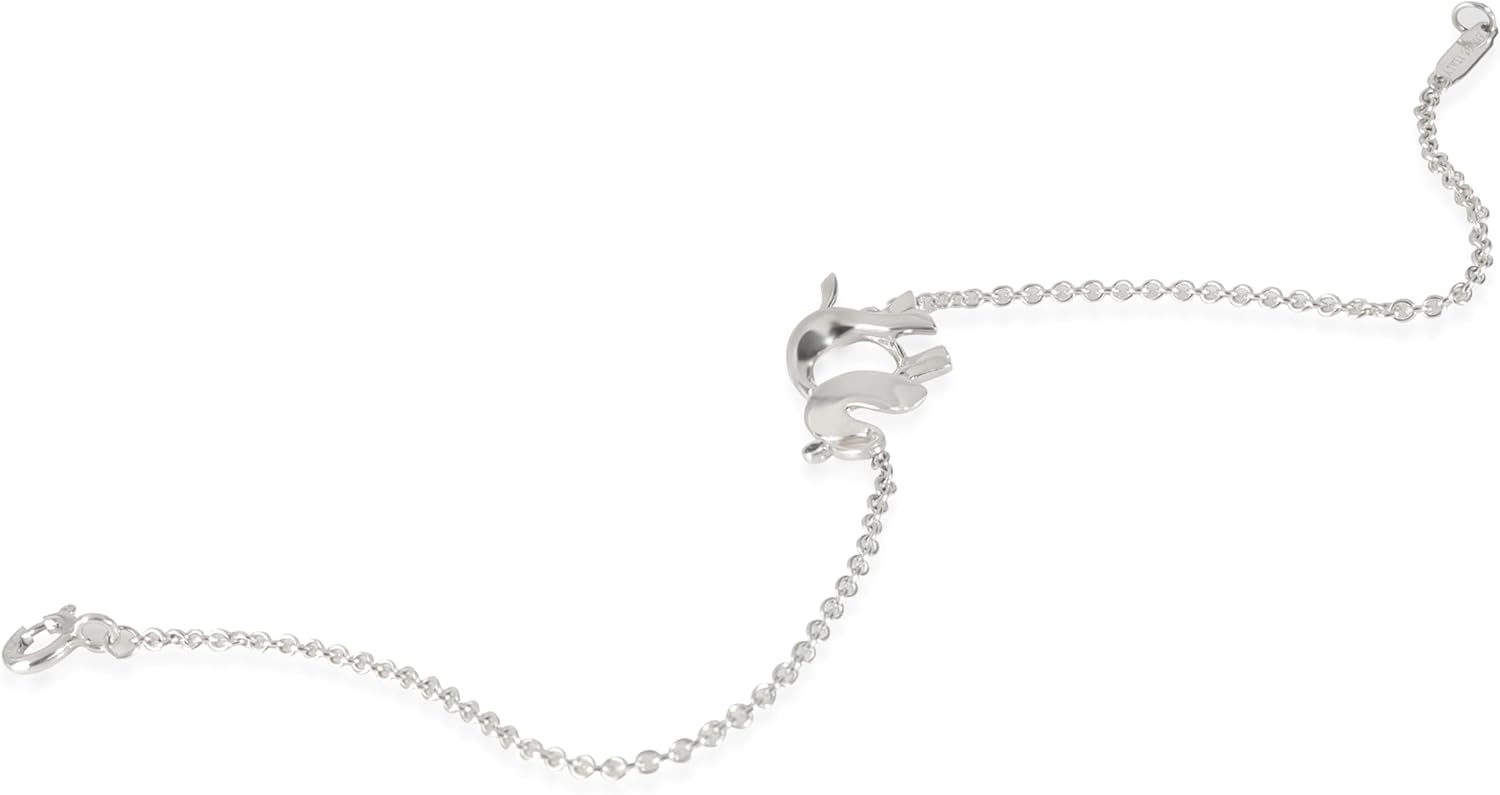 Tiffany & Co., Pre-Loved Save The Wild Elephant Bracelet, Sterling Silver, Tsavorite, 6 in : Luxury