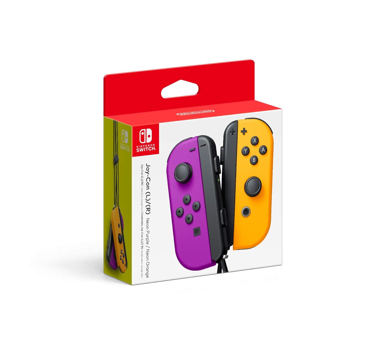 Nintendo Neon Purple/Neon Orange Joy-Con (L-R) - Switch