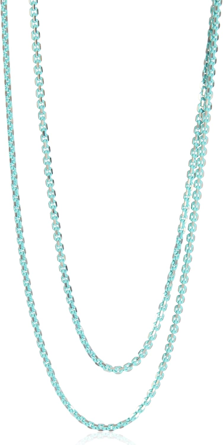 Tiffany & Co., Pre-Loved Thin Sparkle Chain Necklace, Sterling Silver, 30 in : Luxury