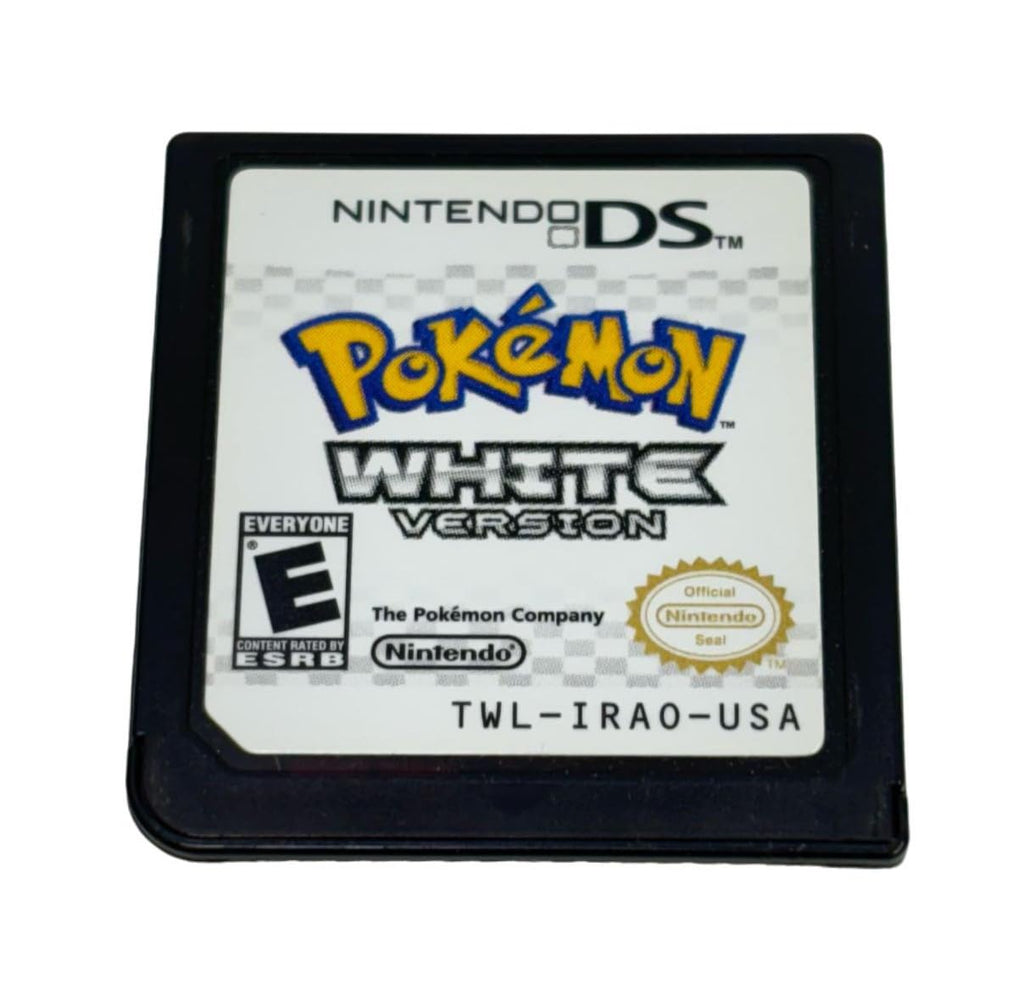 Pokemon White Version - Nintendo DS (Renewed): Cartridge only with game's logo, E for Everyone rating, and official Nintendo seal—ideal for collectors or gamers looking to add this classic title to their library.