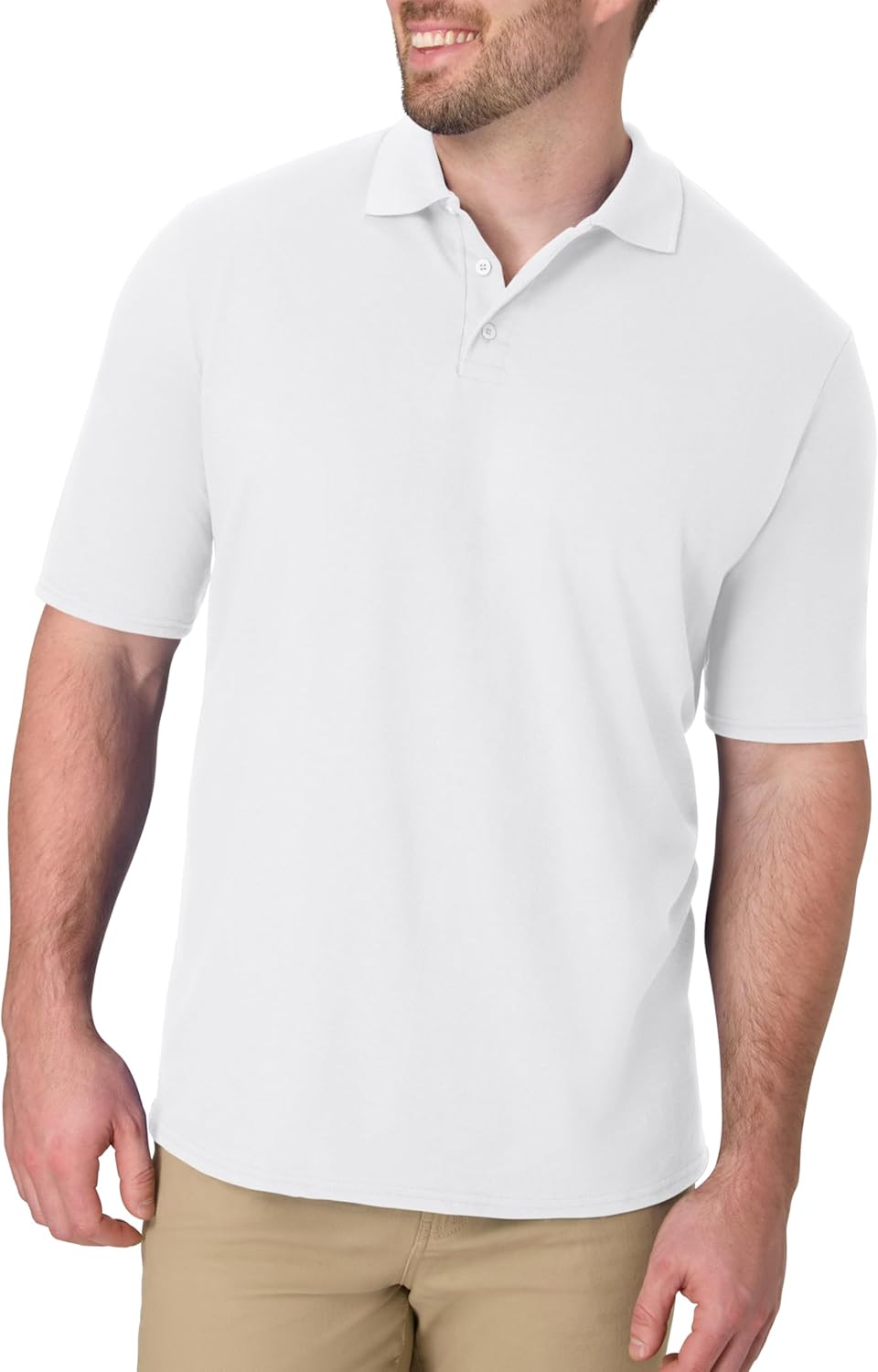 Hanes Men’s X-Temp Short Sleeve Polo Shirt, Midweight Men's Shirt