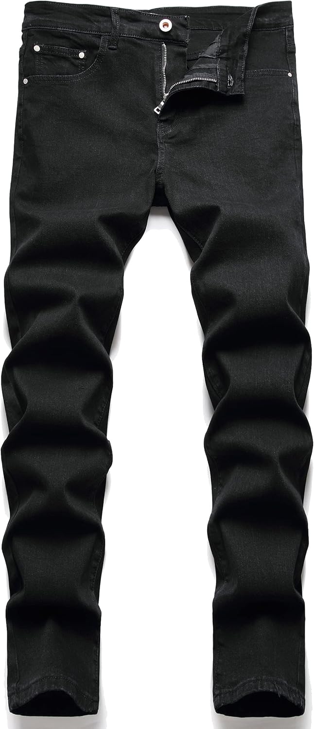 AITITIA Men's Ripped Regular Fit Jeans