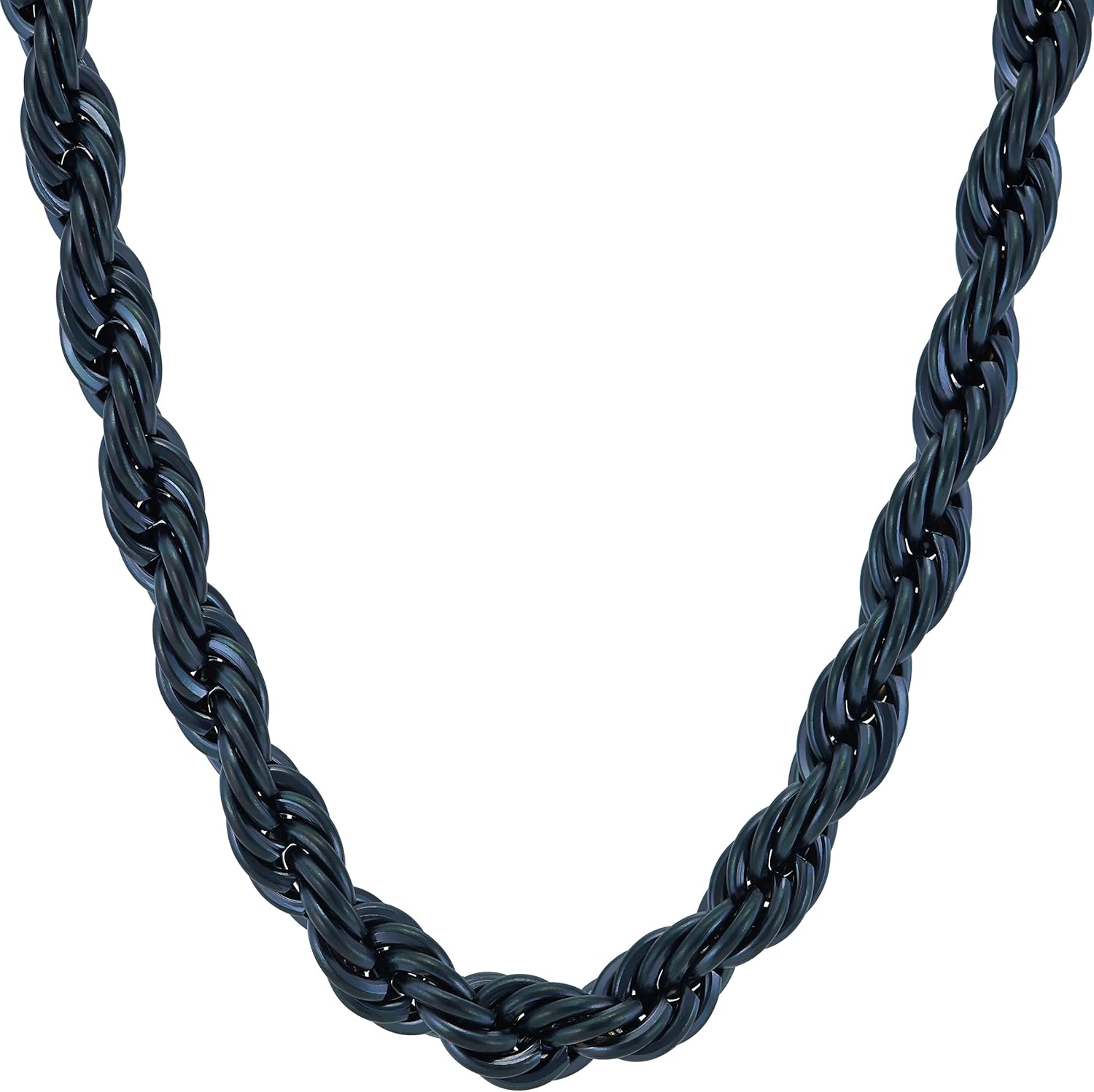 LIFETIME JEWELRY 7mm Rope Chain Necklace 24k Real Gold Plated for Men and Women